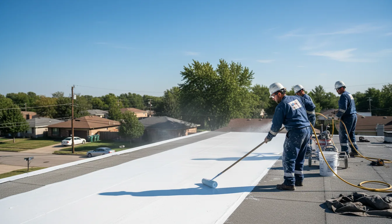 Commercial roof coating in Telephone, TX near me